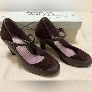 Taryn Rose Suede And Leather Heels Size 5.5